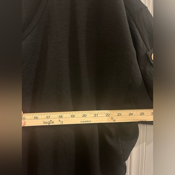 Joseph Ribkoff Women’s Tunic Top 10 Black Pockets Buttons V Neck - Picture 11 of 11